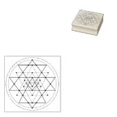 Heilige Geometrie Rubber Stamp Rubberstempel (Gestempeld)