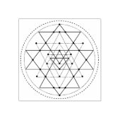 Heilige Geometrie Rubber Stamp Rubberstempel (Afrduk)