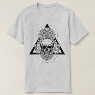 Heilige Geometrie Schedel T-shirt