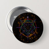 Heilige Geometrie Sigil Ronde Button 7,6 Cm (Voorkant /achterkant)