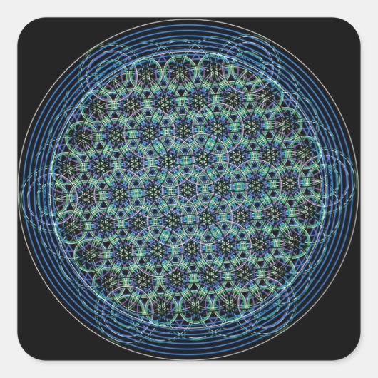 Heilige geometrie sticker (Voorkant)