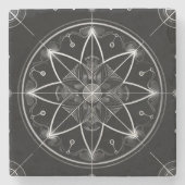Heilige Geometrie Stone Onderzetter (Voorkant)