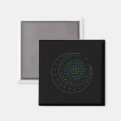 Heilige Geometrie T-shirt Magneet (Voorkant / Achterkant)