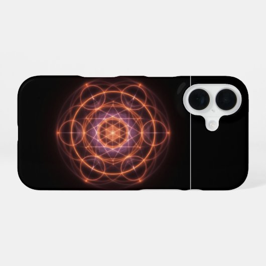 Heilige geometrie telefoonhoesje iPhone 16 hoesje (Achterkant horizontaal)