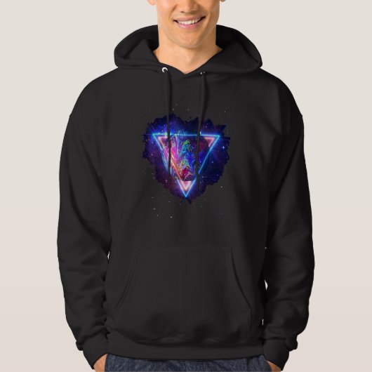 Heilige Geometrie Triangle Earth Hoodie (Voorkant)