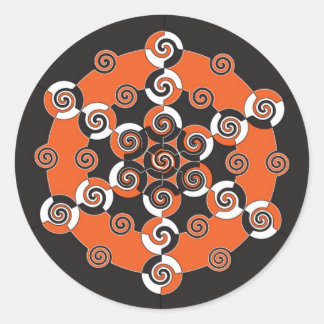 Heilige Geometrie van Halloween Ronde Sticker