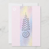 ** Heilige Geometrie Verlichting Pastel bruiloft Kaart (Achterkant)