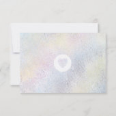 *~* Heilige Geometrie Waterverf bruiloft details RSVP Kaartje (Achterkant)