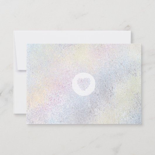 *~* Heilige Geometrie Waterverf bruiloft details RSVP Kaartje (Achterkant)