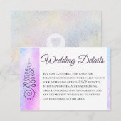 *~* Heilige Geometrie Waterverf bruiloft details RSVP Kaartje (Voorkant / Achterkant)