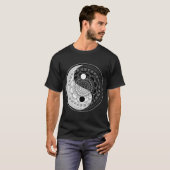 Heilige Geometrie Yin Yang Dala T-shirt (Voorkant volledig)