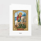 Heilige George - Wenskaart Kaart (Achterkant)