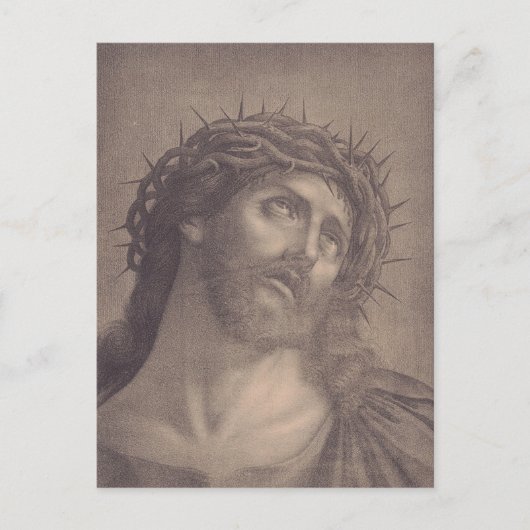 Heilige gezicht van Jezus Christus Briefkaart (Voorkant)