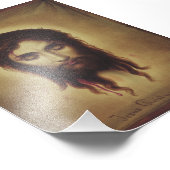 Heilige gezicht van Jezus Christus Foto Afdruk (Hoek)