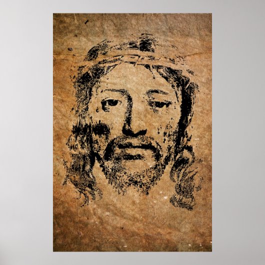 Heilige gezicht van Jezus Christus Poster (Voorkant)