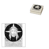 Heilige gezicht van Jezus Christus Rubberstempel (Gestempeld)