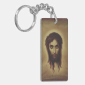 Heilige gezicht van Jezus Christus Sleutelhanger (Voorkant Links)