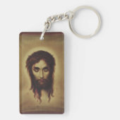 Heilige gezicht van Jezus Christus Sleutelhanger (achterkant)