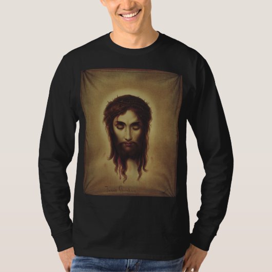 Heilige gezicht van Jezus Christus T-shirt (Voorkant)