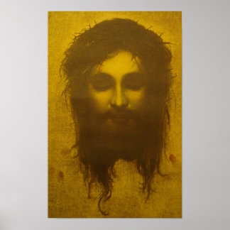 Heilige gezicht van Jezus Christus/Veronica's Veil Poster