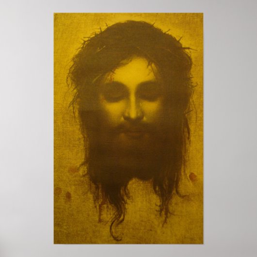 Heilige gezicht van Jezus Christus/Veronica's Veil Poster (Voorkant)