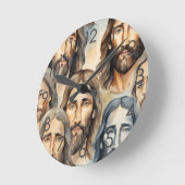 Heilige Gezichten van Jezus Wandklok (Hoek)