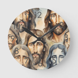 Heilige Gezichten van Jezus Wandklok