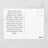 Heilige Gezin Briefkaart (Achterkant)