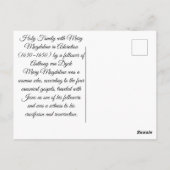 Heilige Gezin Briefkaart (Achterkant)