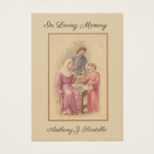 Heilige Gezin Funeral Sympathie Heilige Kaart (Voorkant)