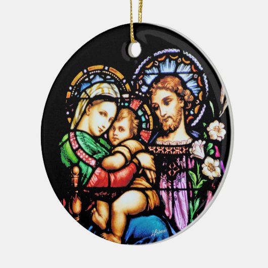 Heilige Gezin Keramisch Ornament (Links)