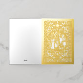 Heilige Gezin Nativiteit Folie Feestdagenkaart (Buiten Laag)