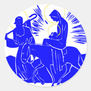 Heilige Gezin Ronde Sticker