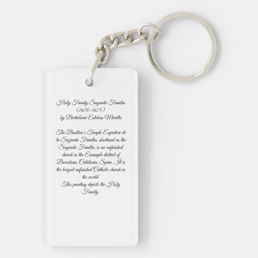 Heilige Gezin Sleutelhanger (achterkant)