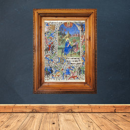 Heilige Gezin Vlucht Egypte middeleeuws Manuscript Poster