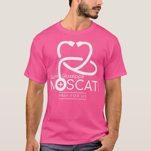 Heilige Giuseppe Moscati patroonheilige van de Kat T-shirt (Voorkant)