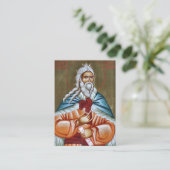 Heilige Glorieuze Profeet Elia Gebed Kaart Plaatskaartje (Staand voorkant)