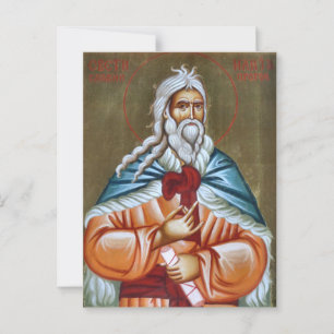 Heilige Glorieuze Profeet Elia Icon Briefkaart