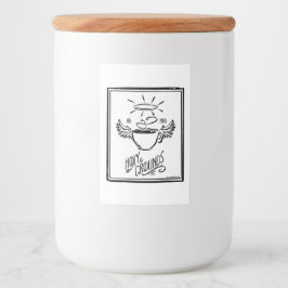 HEILIGE GROND COFFIE VOEDSELCONTAINER ETIKET