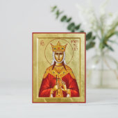 Heilige Grote-Martelaar Koningin Ketevan Orthodox  Briefkaart (Staand voorkant)