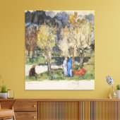 Heilige Grove van Pierre Puvis de Chavannes Canvas Afdruk (Insitu (Woonkamer))