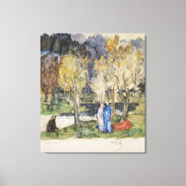 Heilige Grove van Pierre Puvis de Chavannes Canvas Afdruk