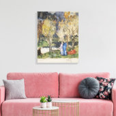 Heilige Grove van Pierre Puvis de Chavannes Canvas Afdruk (Insitu (Woonkamer))