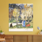 Heilige Grove van Pierre Puvis de Chavannes Canvas Afdruk (Insitu (Woonkamer))