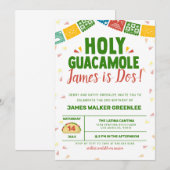 Heilige Guacamole 2e verjaardag Fiesta Kaart (Voorkant / Achterkant)