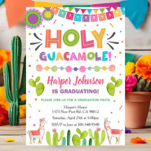 Heilige Guacamole Afstudeerfeest Uitnodiging