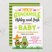 Heilige Guacamole Avocado Baby Shower Feest Kaart (Voorkant / Achterkant)