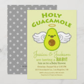 Heilige Guacamole Avocado Baby Shower Kaart (Voorkant / Achterkant)