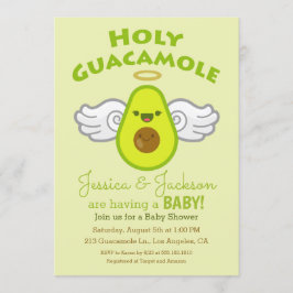 Heilige Guacamole Avocado Baby Shower Kaart