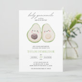 Heilige Guacamole Avocado Baby shower Kaart (Staand voorkant)